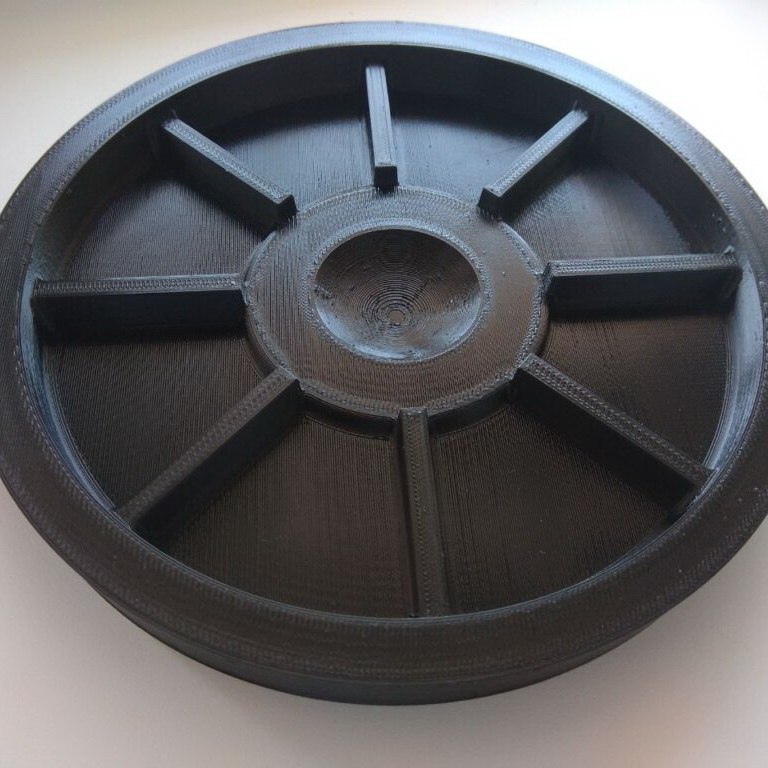Part of the modeling tooling for the free vortex pump impeller