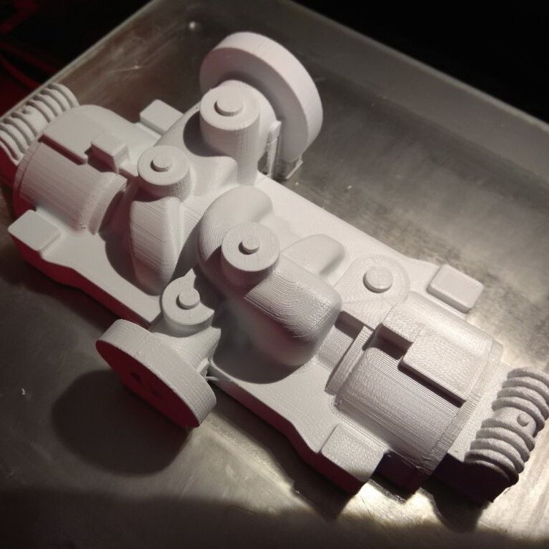 Part of the model tooling for a scaled-down exhibition model of a pump